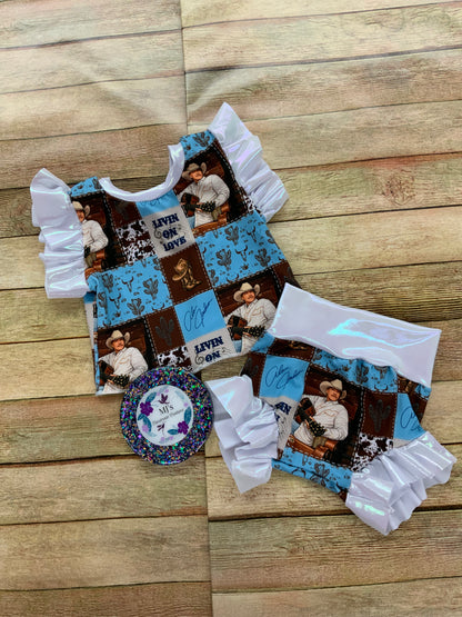Custom Boxy Tee and Bummies Set