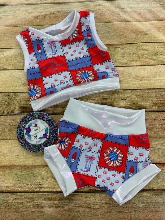 Custom Cropped Tank Top- TOP ONLY