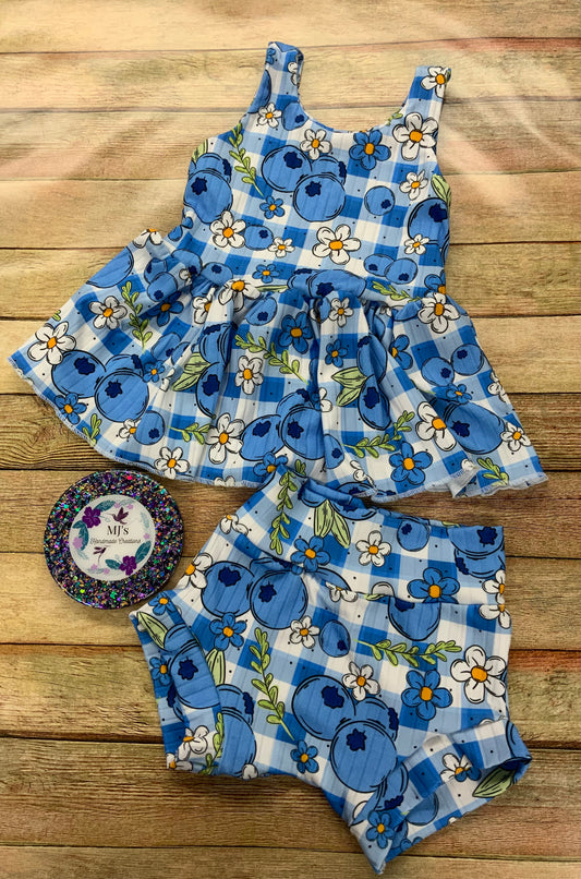 Custom Paisley Top and Bummies Set